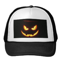 Schlechtes grinsendes Halloween-Kürbis-Gesicht Kappen