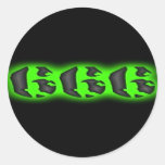 Schlechtes Kennzeichen der Aufkleber des Tier-666