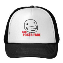 Schlechtes Poker-Gesicht Baseball Caps