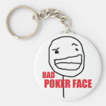 Schlechtes Poker-Gesicht Schlüsselanhänger