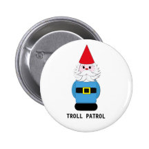 Schleppangel-Patrouille: Skandinavischer Gnome Anstecknadelbuttons