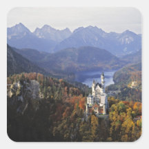 Schloss Deutschlands, Bayern, Neuschwanstein. Köni Sticker