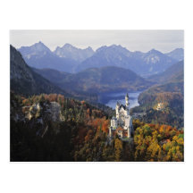Schloss Deutschlands, Bayern, Neuschwanstein. Köni Postkarten
