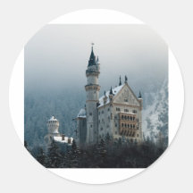 Schloss Deutschlands Neuschwanstein Runde Aufkleber