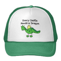 Schloss-Drache-T-Shirts und Geschenke Retrokultmütze