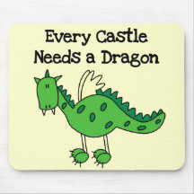 Schloss-Drache-T-Shirts und Geschenke Mauspads