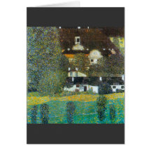 Schloss-Kammer bei Attersee II durch Gustav Klimt Karten