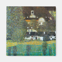 Schloss-Kammer bei Attersee II durch Gustav Klimt Magnets