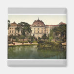 Schloss und Brunnen, Würzburg, Bayern, Deutschland Kühlschrankmagnet