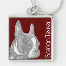 Schlüsselkette Bostons Terrier Schlüsselbänder