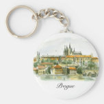 Schlüsselkette des grundlegenden Knopfes Prag-Schl Schlüsselband