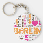 Schlüsselkette deutscher Typografie Berlins Schlüsselband