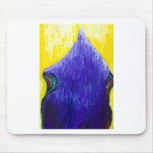 Schmelzender blauer Papst (religiöser Surrealismus Mauspads