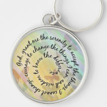 Schmetterling beschattet Ruhe-Gebet Keychain Schlüsselband
