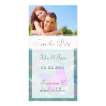Schmetterling blühen,/Foto "Save the Date " Individuelle Photo Karten