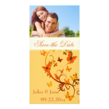 Schmetterling blühen,/Foto "Save the Date " Photo Karten