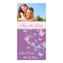 Schmetterling blühen,/Foto "Save the Date " Fotogrußkarten