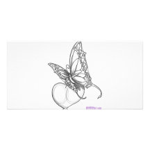 Schmetterling Fotokarte