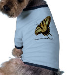 Schmetterling geboren, freies Haustier-T-Shirt zu  Haustierkleidung