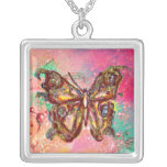 SCHMETTERLING IN DEN GLITZERN, rosa Grün Selbst Gestalteter Schmuck