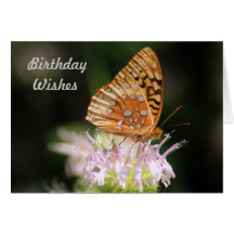 Schmetterling mit rosa Blume Karten