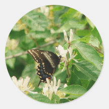 Schmetterling Runde Aufkleber
