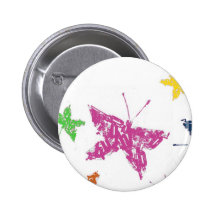 Schmetterlinge Anstecknadelbuttons