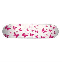 Schmetterlinge und WirbelSkateboard Bedrucktes Skateboard