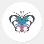 Schmetterlings-Blumen-Tätowierungs-Entwurf Sticker