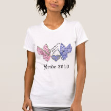Schmetterlings-Brautjungfern-T-Shirt 2010