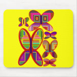 Schmetterlings-bunte Muster Mousepad