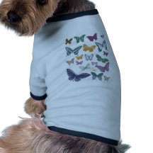 Schmetterlings-Collage Haustiershirts