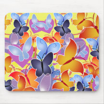 Schmetterlings-Herzen Mousepad