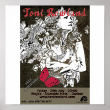 Schmetterlings-Plakat Toni Rowland