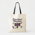 Schmetterlings-Vorschullehrer-T-Shirts und Geschen Taschen