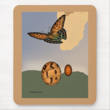 Schmetterlingsfliegen mit Bereichen Mousepad