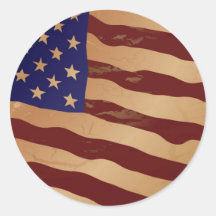 Schmutz-amerikanische Flagge Stickers