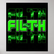 SCHMUTZ dubstep elektrisches industrielles PunkDnB Posterdrucke