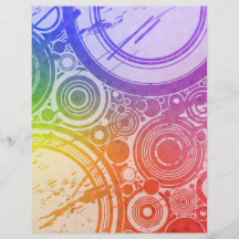 Schmutz-Kreise: Regenbogen-Ausgabe: Personalisierte Flyer