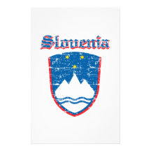 Schmutz-Slowenien-Wappen Entwürfe Personalisierte Druckpapiere