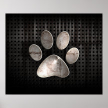 Schmutz-Tatzen-Druck Plakatdrucke