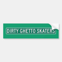 Schmutzige Getto-Skater Auto Sticker