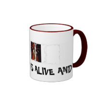 Schmutziger 3 Kasten-Wecker-Becher Kaffee Haferl