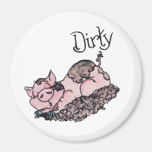 Schmutziger Piggie Spülmaschinen-Magnet Kühlschrankmagnete