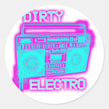 SCHMUTZIGES GALVANO RUNDE STICKER