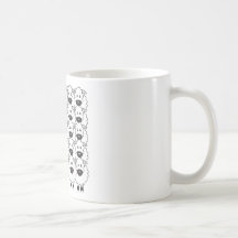 Schnauzer in den Schafen Kaffee Haferl