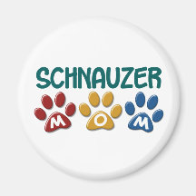 SCHNAUZER Mamma-Tatzen-Druck 1 Magnete