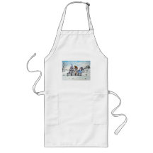 Schnauzers im Winter Schürze