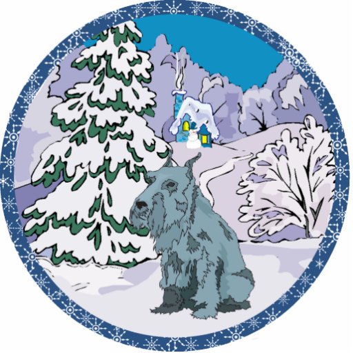 Schnauzerwinter Fotoausschnitte
