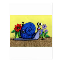 Schnecke Postkarten